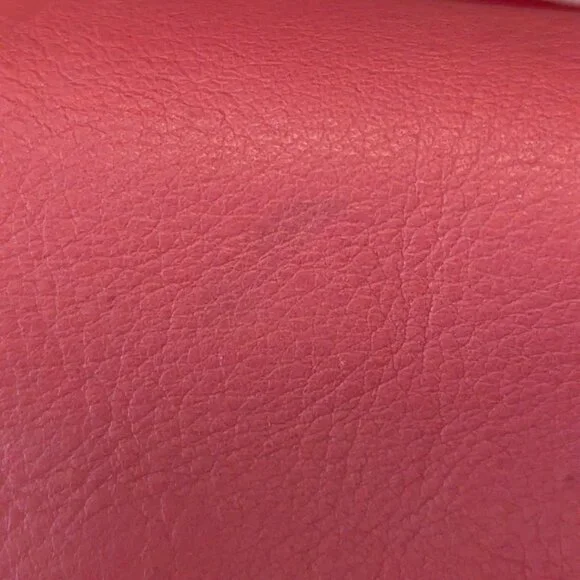Coach Madison Sabrina Signature Pink Satchel with Red Patent Leather Trim. - Picture 15 of 16